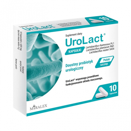 UroLact doustny probiotyk urologiczny kapsułki, 10 szt.