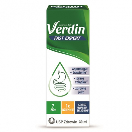 Verdin Fast Expert krople ziołowe na trawienie, 30 ml