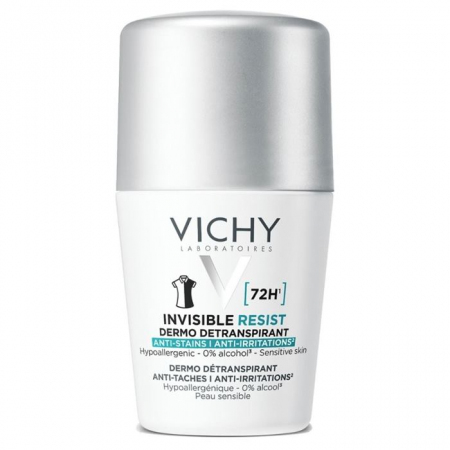 Vichy Deo 72h Invisible Resist dezodorant nie pozostawiający śladów, 50 ml
