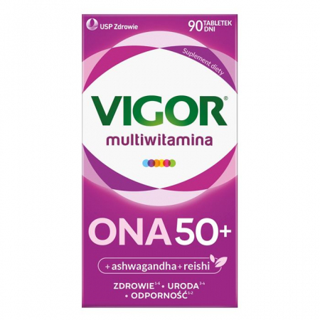 Vigor Multiwitamina ONA 50+ tabletki z witaminami i minerałami, 90 szt.