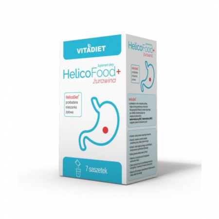 VitaDiet Helicofood+ Żurawina saszetki z mieszanką ziołową, 7 szt.