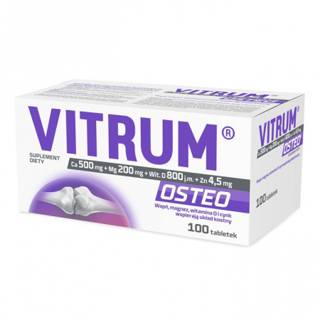 Vitrum Osteo tabletki z witaminą D i wapniem na zdrowe kości, 100 szt.