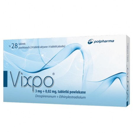 Vixpo 3 mg + 0,02 mg, 28 tabletek powlekanych