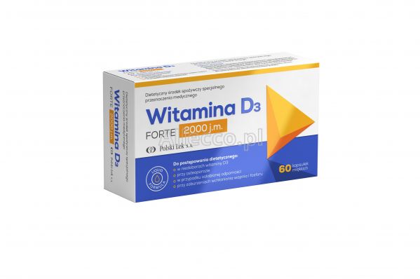 Witamina D3 2000 Forte 2000 Jm 60 Kaps Osteoporoza Lekischorzenia Alleccopl