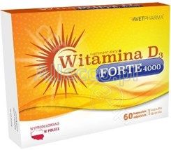 Witamina D3 Forte 4000 Jm 60 Kapsułek Miękkich Witamina D3 Dla Dorosłych