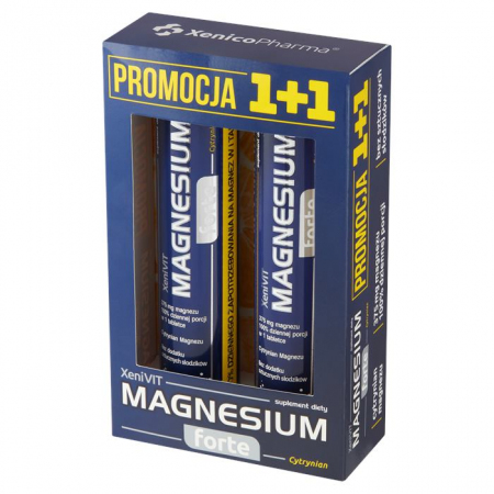Xenivit Magnesium Forte Cytrynian tabletki musujące z magnezem, 2 x 20 szt.