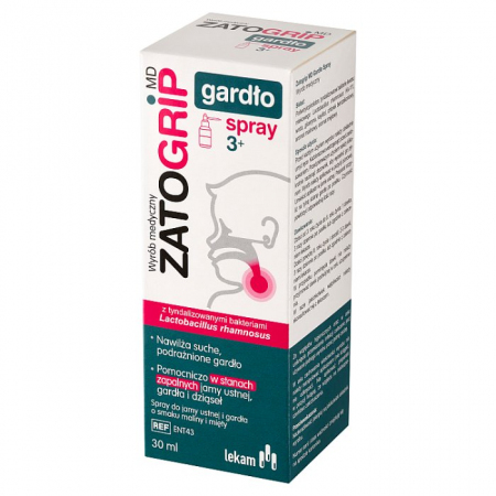 Zatogrip MD Gardło spray na podrażnienia gardła, 30 ml