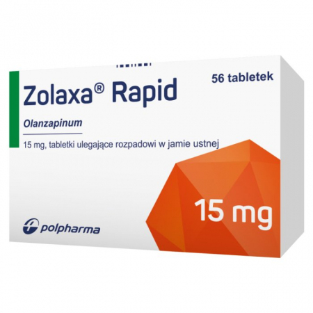 Zolaxa Rapid  15mg, 56 tabletek ulegających rozpuszczeniu w jamie ustnej