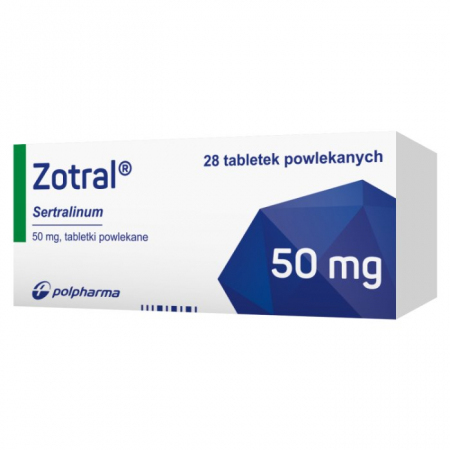 Zotral 50 mg 28 tabletek powlekanych